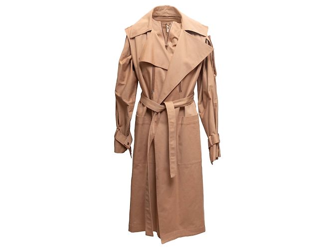 Tan Plan C Layered Trench-Weste & Jacken-Set Größe IT 40 Kamel