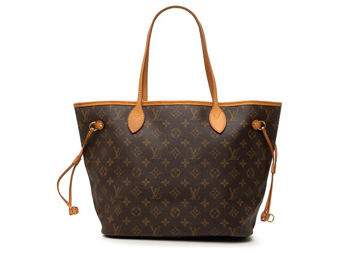 Borsa Tote Louis Vuitton Monogram Neverfull MM marrone