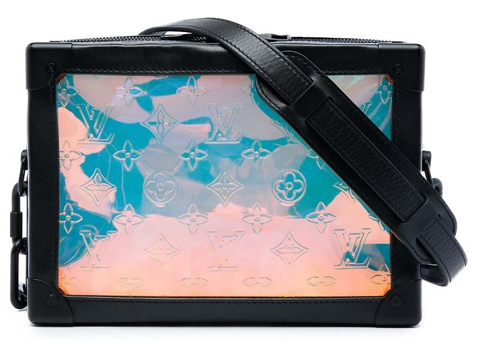 Bolso bandolera Louis Vuitton Monogram Prism Soft Trunk negro