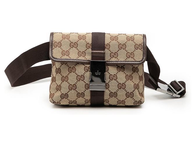 Borsa a tracolla GG Canvas Gucci beige