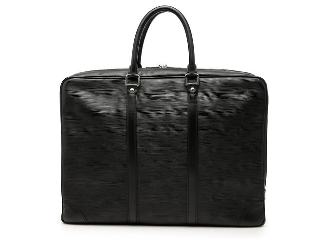 Borsa Business da Viaggio Louis Vuitton Epi Porte Documents Nera Nero