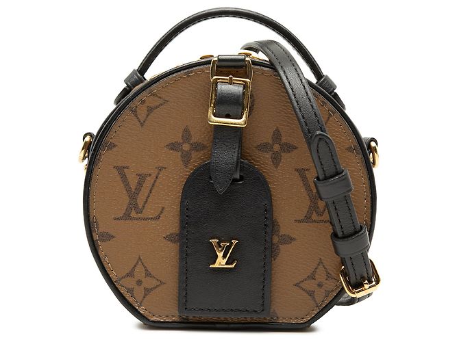 Bolso Louis Vuitton Monogram Reverse Mini Boite Chapeau marrón Castaño