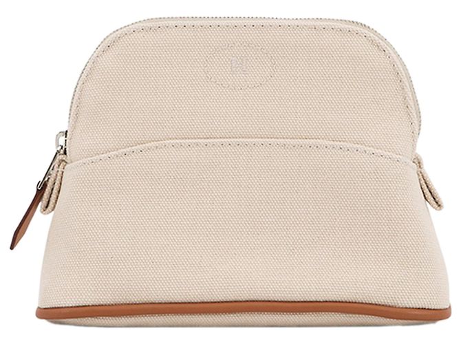 Bolsa Mini Bolide Hermès em canvas castanho Marrom
