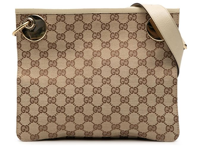 Borsa a tracolla Gucci GG Canvas Eclipse marrone