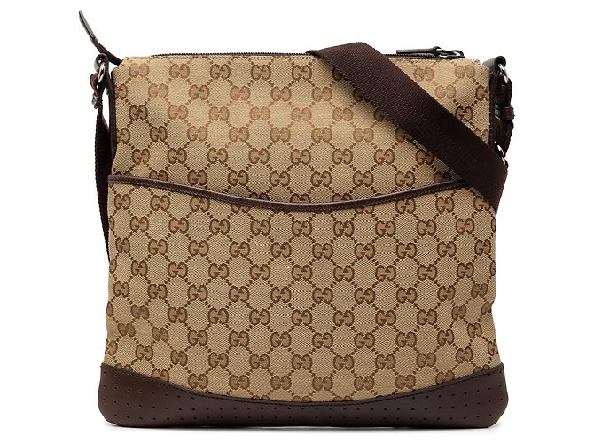 Borsa a tracolla Gucci GG Canvas marrone