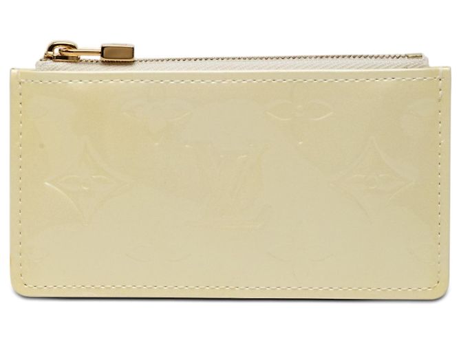 Louis Vuitton Monogram Vernis Pochette Clés Weiß