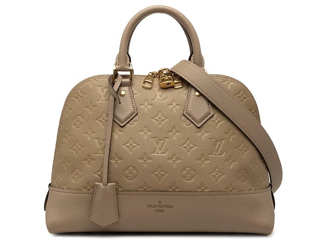 Sac à main Louis Vuitton Monogram Empreinte Neo Alma PM Beige