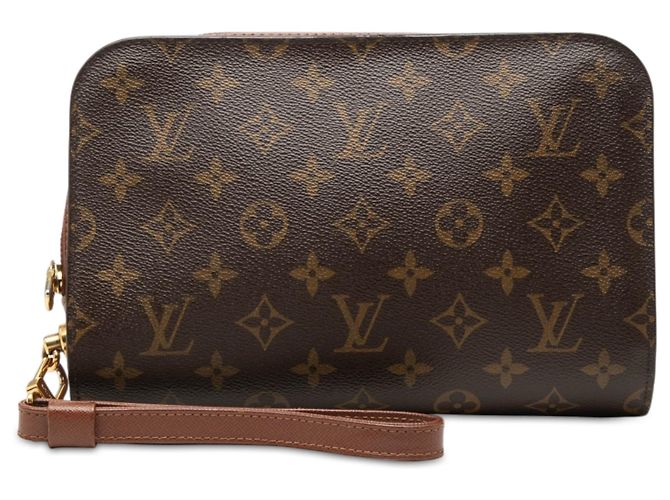 Clutch Louis Vuitton Monogram Orsay marrone