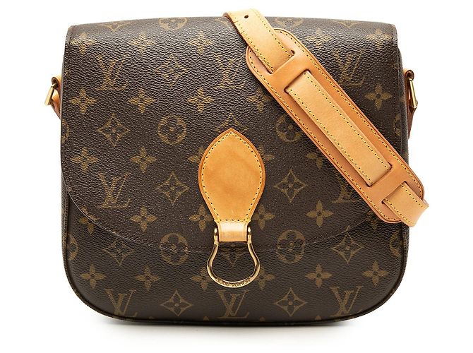 Borsa a tracolla Louis Vuitton Monogram Saint Cloud GM marrone