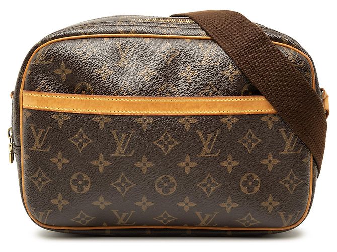 Bolsa transversal Louis Vuitton Monogram Reporter PM marrom