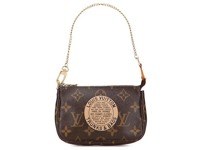Braune Louis Vuitton Monogram Koffer und Taschen Mini Pochette Accessoires
