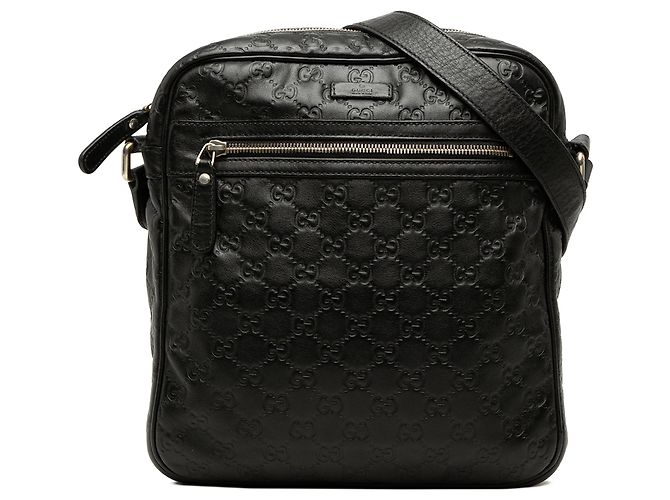 Borsa a tracolla Gucci Guccissima nera Nero