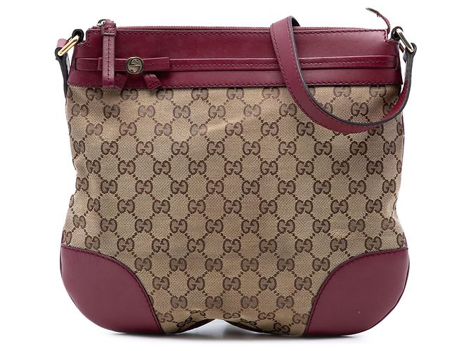 Bolsa transversal Gucci GG Canvas Mayfair bege