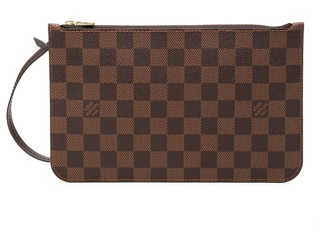 Pochette Louis Vuitton Damier Ebene Neverfull MM marrone