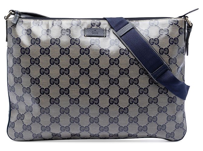 Borsa a tracolla Gucci GG Crystal blu