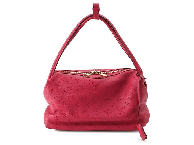 Borsa a tracolla Louis Vuitton Monogram Mahina Galatea PM rossa Rosso