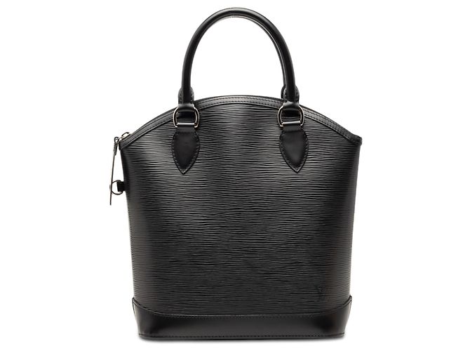 Bolso de mano Louis Vuitton Epi Lockit Vertical Negro