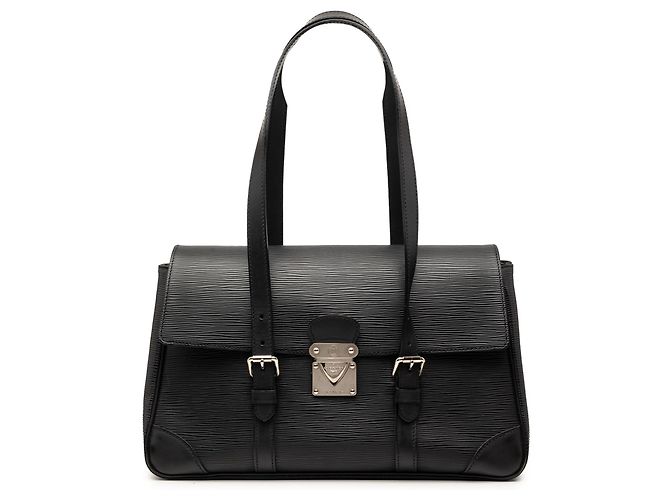 Borsa a Spalla Louis Vuitton Epi Segur MM Nera Nero