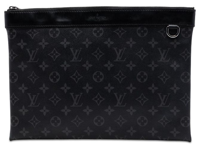 Borsa a Pochette Louis Vuitton Monogram Eclipse Discovery GM Nera Nero