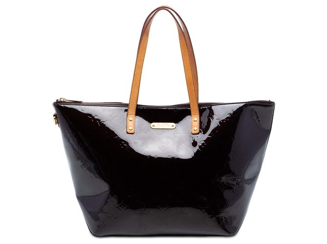 Bolsa Tote Louis Vuitton Monogram Vernis Bellevue GM Roxo