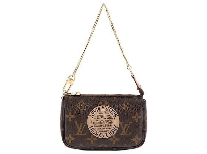 Bolsa Louis Vuitton Monogram Mini Pochette Accessoires marrom