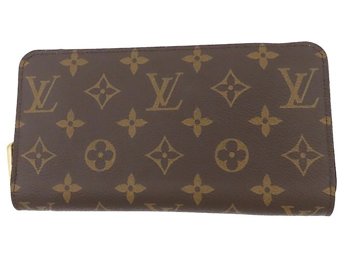 Cartera larga Louis Vuitton Monogram Zippy marrón Castaño