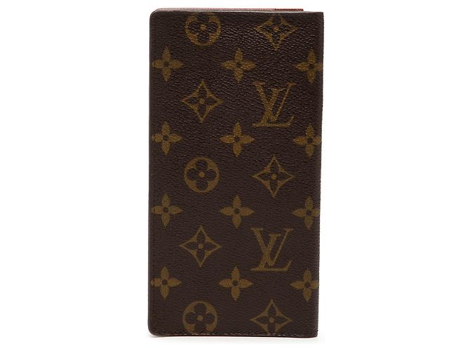 Cartera larga Louis Vuitton Monogram Brazza marrón Castaño