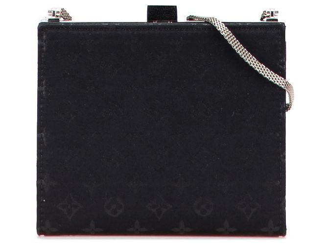 Mini borsa a tracolla Ange in raso Monogram nero Louis Vuitton