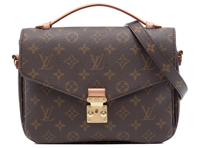 Borsa Louis Vuitton Monogram Pochette Metis Marrone