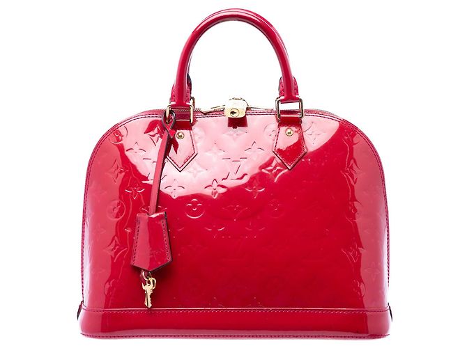 Louis Vuitton Monogram Vernis Alma PM Handtasche rot