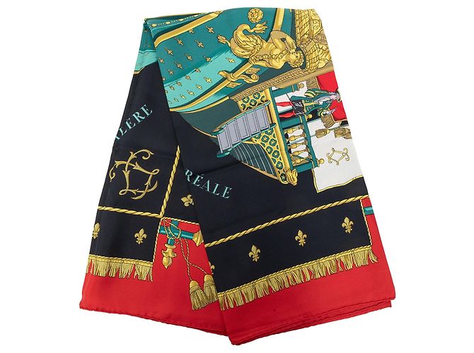 Sciarpa in seta Hermès Multi Vue Du Carrosse De La Galere La Reale 90 Multicolore