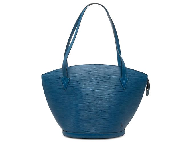 Borsa a tracolla Louis Vuitton Epi Saint Jacques GM Long Strap blu