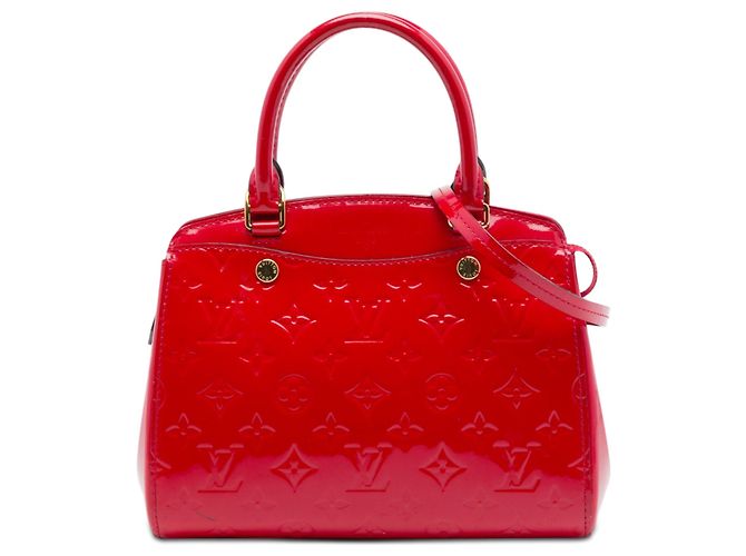 Bolso Louis Vuitton Monogram Vernis Brea PM rojo Roja