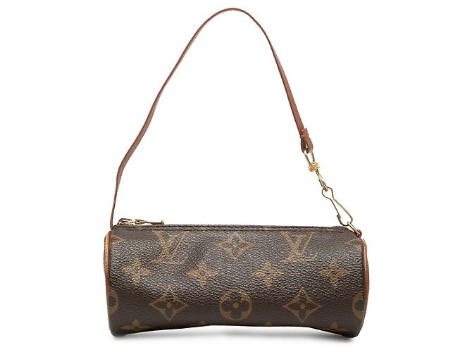 Bolsa de mão Louis Vuitton Monogram Papillon Pochette marrom