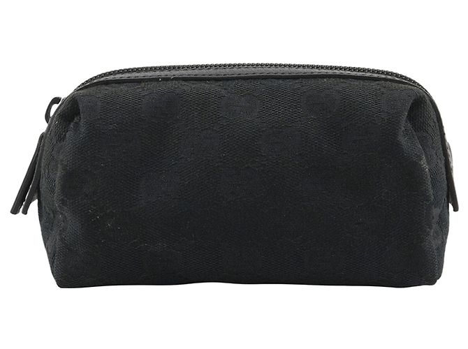 Pouch Gucci GG Canvas nera Nero