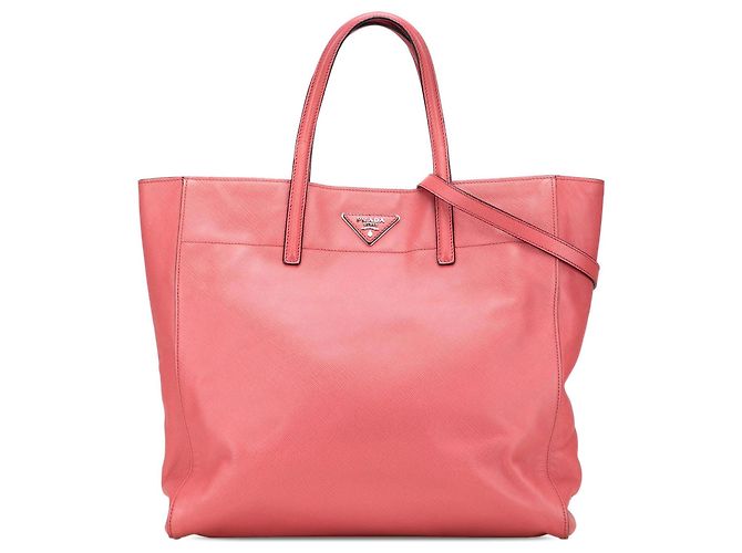 Borsa Tote Saffiano Soft rosa Prada