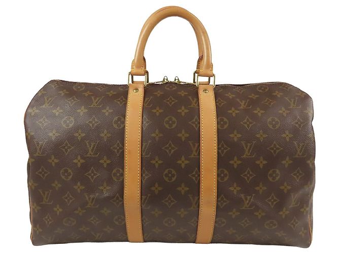 Mala de Viagem Louis Vuitton Monogram Keepall 45 Castanha Marrom