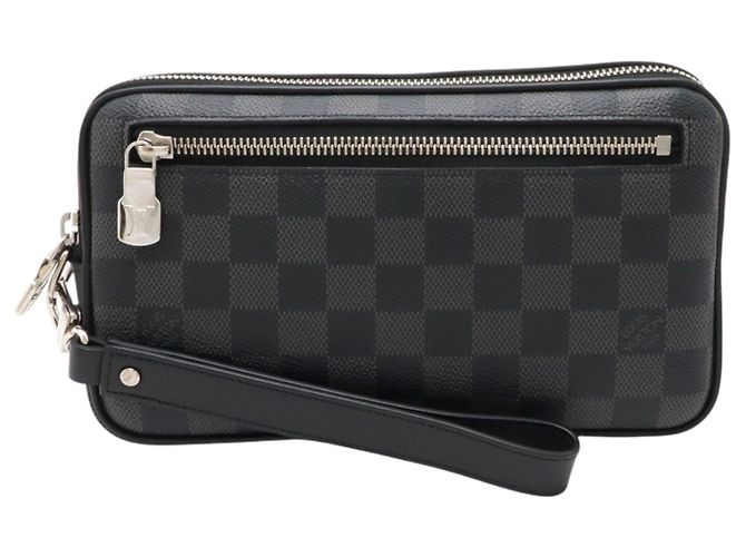 Alpha Clutch Louis Vuitton Damier Graphite schwarz