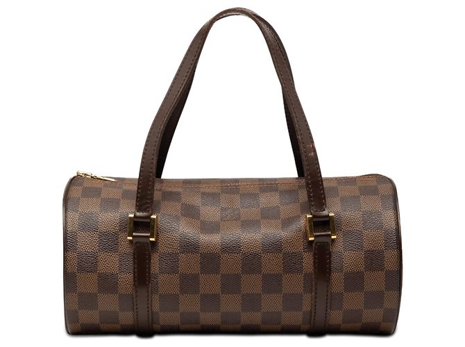 Bolsa Louis Vuitton Damier Ebene Papillon 26 Marrom