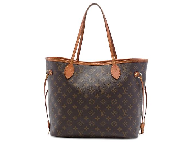 Borsa Tote Louis Vuitton Monogram Neverfull MM Marrone