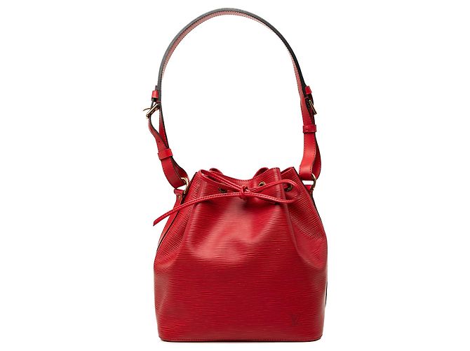 Borsa a secchiello Petit Noe in Epi rosso Louis Vuitton