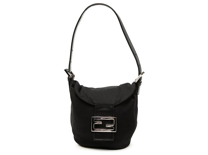 Borsa in nylon nera Fendi Nero