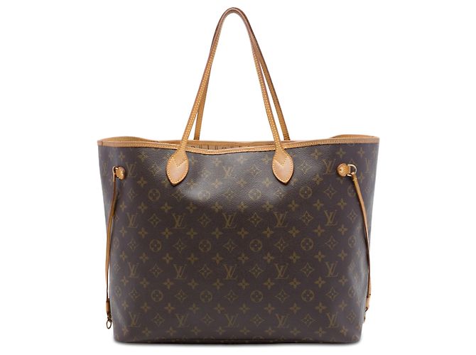Borsa Tote Louis Vuitton Monogram Neverfull GM Marrone