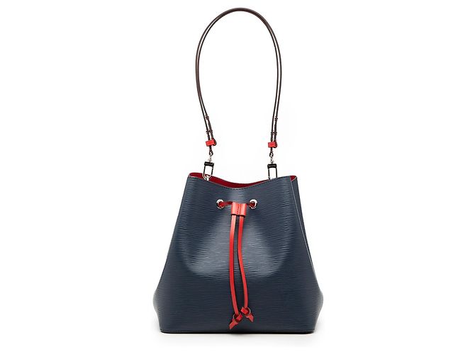 Borsa a secchiello Louis Vuitton Epi NeoNoe MM Blu