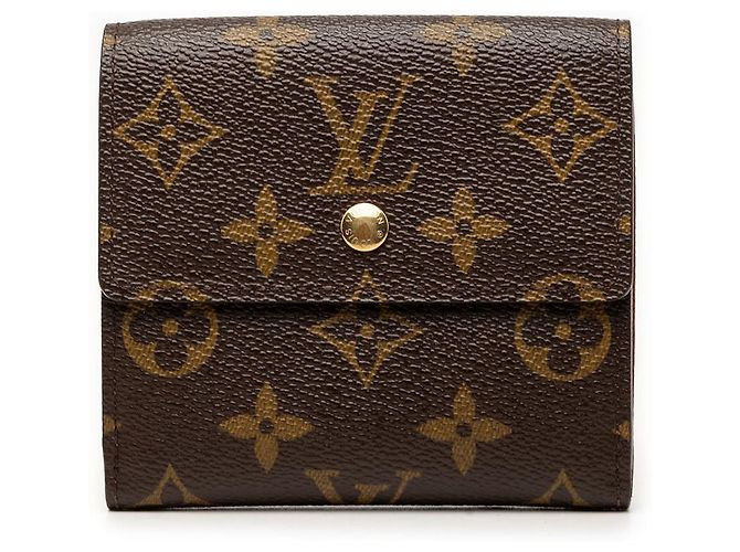 Cartera Louis Vuitton Monogram Elise Marrón Carteras Pequeñas Castaño
