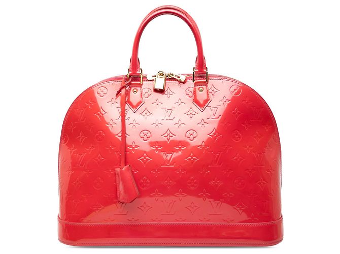 Louis Vuitton Monogram Vernis Alma GM Handtasche rot