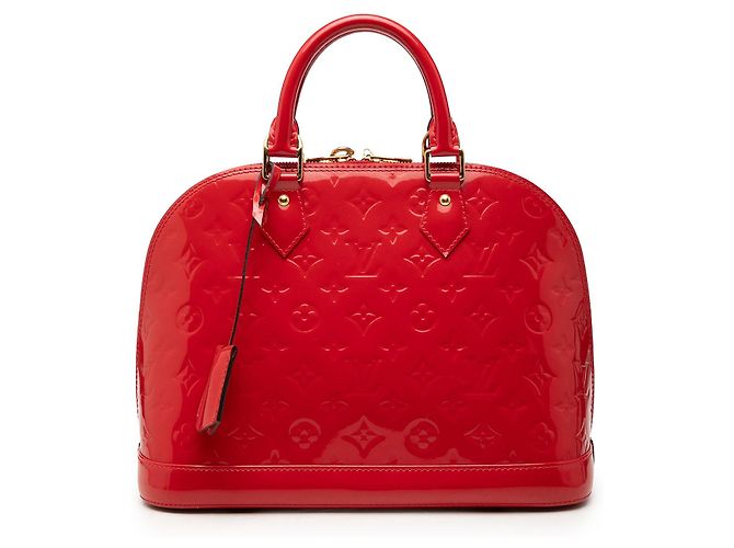 Bolsa Louis Vuitton Monogram Vernis Alma PM vermelha Vermelho