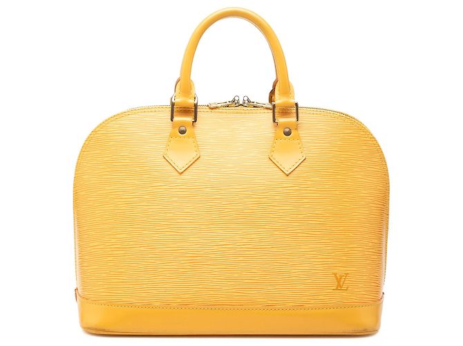 Borsa Louis Vuitton Epi Alma PM Gialla Giallo