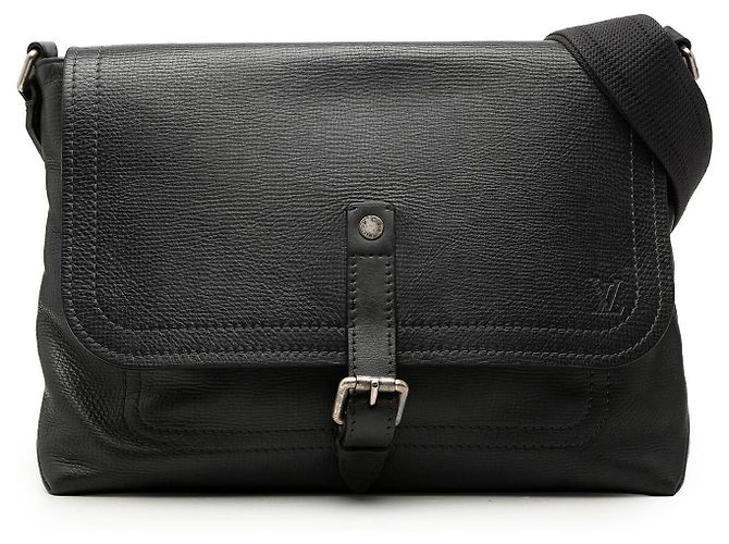 Borsa a tracolla Louis Vuitton Utah Omaha Nera Nero
