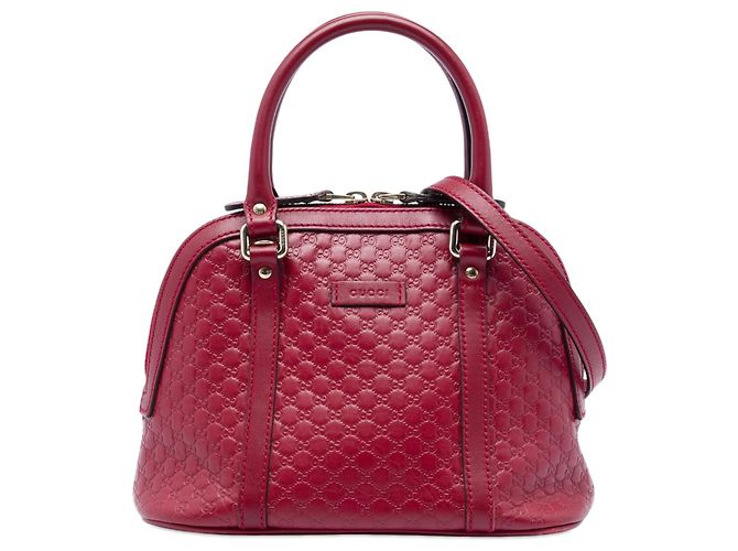 Borsa Dome Mini Microguccissima Gucci rossa Rosso